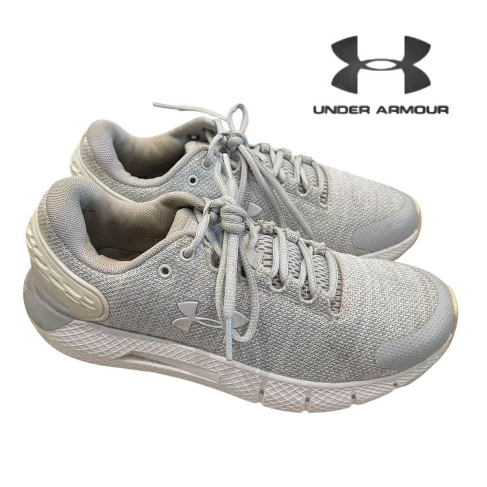 Under Armour Charged Rogue 2 Twist Grey White Running Shoes Sneakers 8